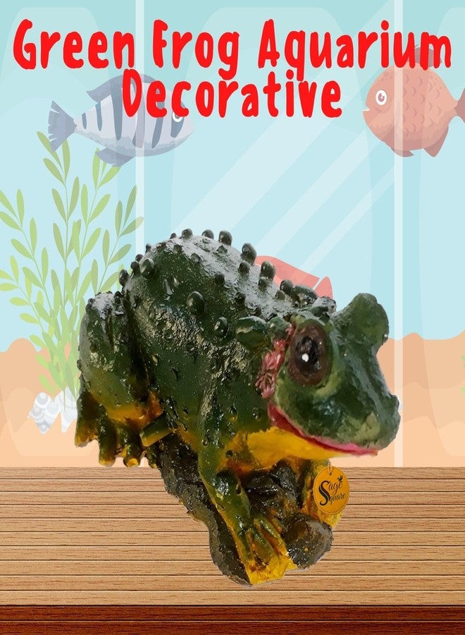 Sage Square Transform Your Aquarium into an Underwater Wonderland with Our Frog Bubble Making Stunning Collection of Decorative Ornaments and Accessories - Image 2